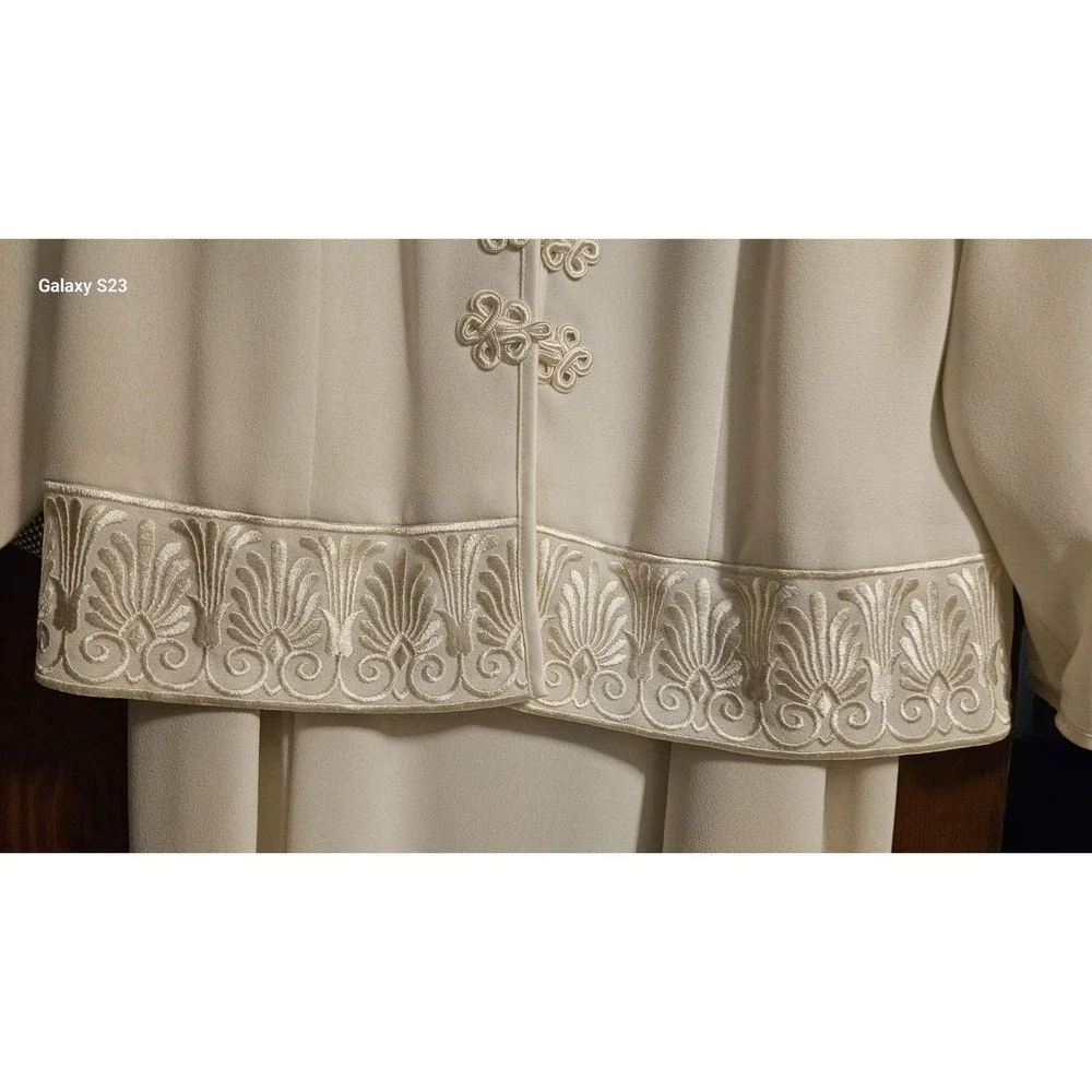 Ursula‎ of Switzerland Ivory Long Dress & Jacket Mother Of The Bride Size 4 USA